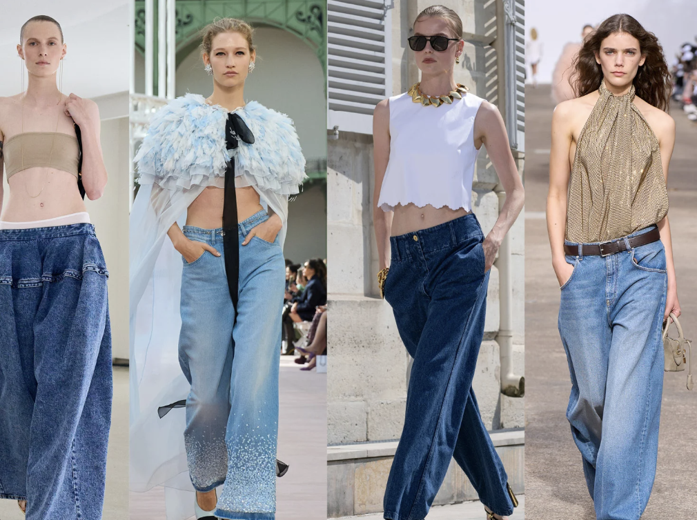 Arara com peças curinga neutras e atemporais em uma loja de moda feminina